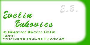 evelin bukovics business card